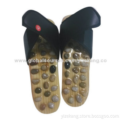 2014 new acupuncture massage slippers with natural stone
